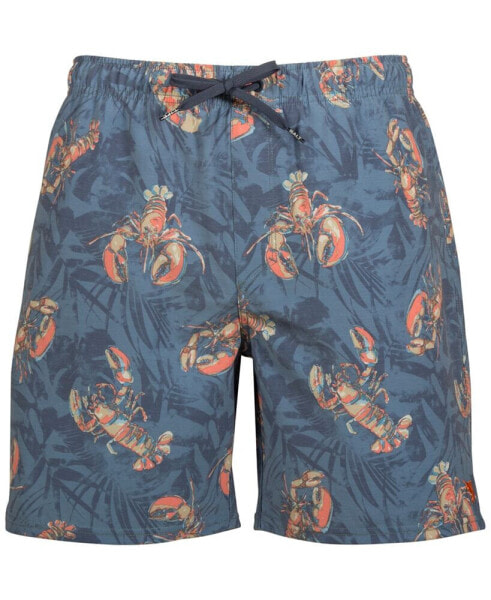 Men's Rock Lobster Print 18" Volley Shorts