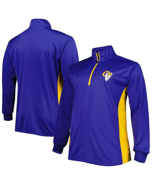 Верхняя одежда Profile мужская куртка с четвертью молнии Royal Los Angeles Rams Big and Tall