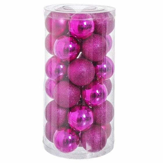 Елочные шары Фуксия Пластик Пурпурин Shico Christmas Baubles 6 x 6 x 6 см (30 штук)