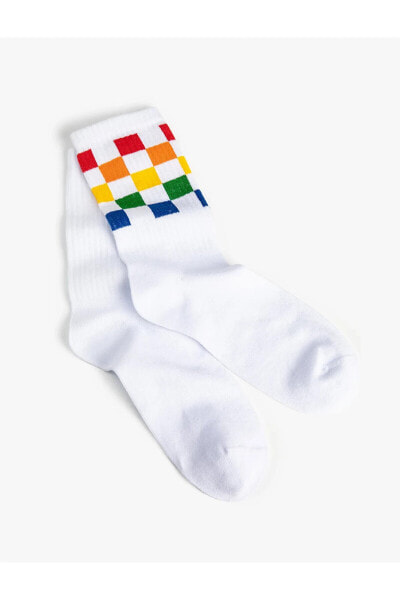 2'li Soket Çorap Seti Kareli