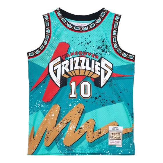 Mens Mitchell & Ness NBA HYPER HOOPS SWINGMAN JERSEY - GRIZZLIES 1998 MIKE BIBBY