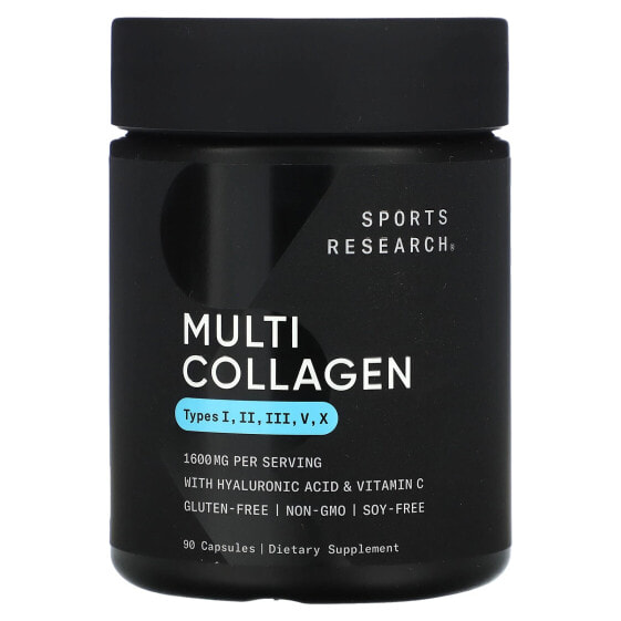 Капсулы Sports Research Multi Collagen 1,600 мг, 90 шт