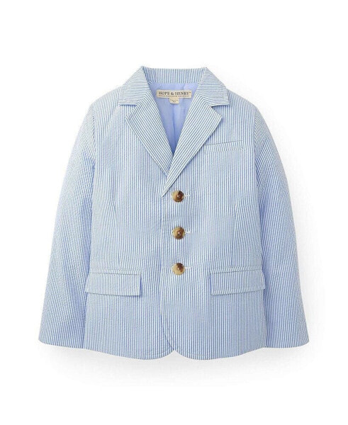 Big Boys Organic Seersucker Suit Jacket