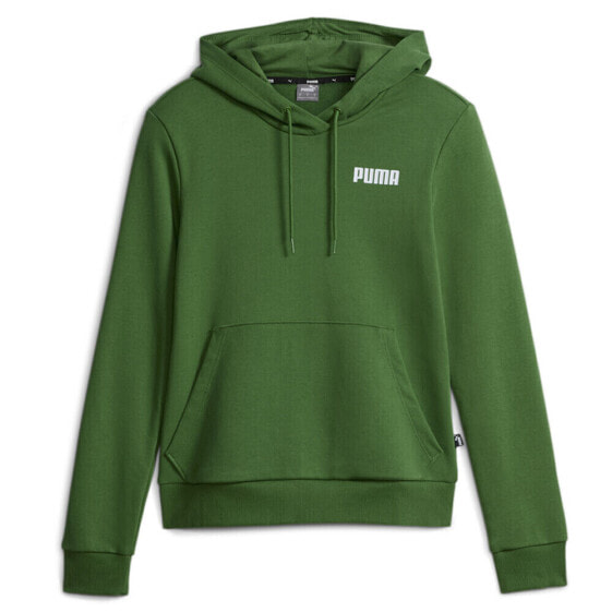 Puma Essentials Logo Hoodie Womens Green Casual Outerwear 67134186