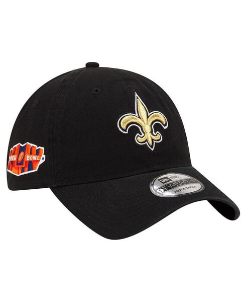 Men's Black New Orleans Saints Distinct 9TWENTY Adjustable Hat