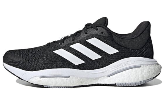 adidas Solar Glide 5 舒适 耐磨 低帮 跑步鞋 男女同款 黑白 / Кроссовки Adidas Solar Glide 5 GX5493