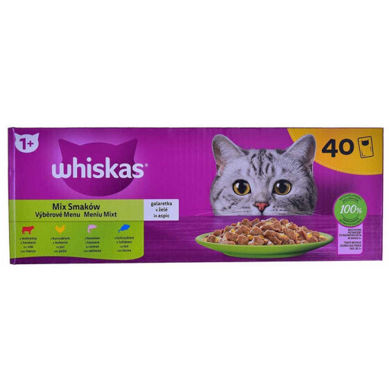 WHISKAS Mix Favourites In Jelly 40x85g Wet Cat Food