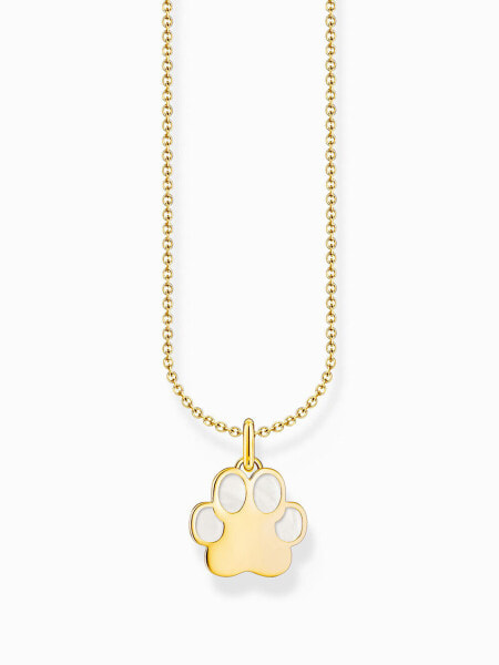 Thomas Sabo KE2266-427-14-L45V Gold-plated chain w. paw pendant