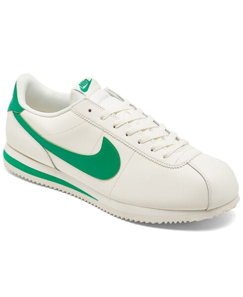 Men's Classic Cortez Leather Casual Sneakers from Finish Line