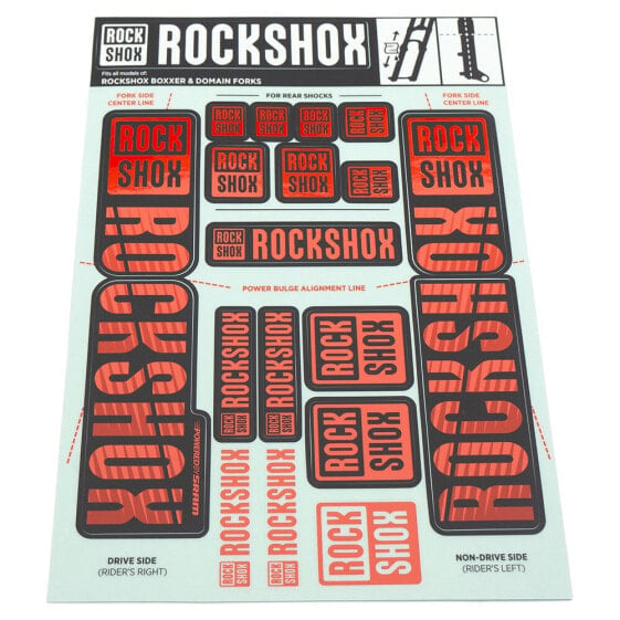 ROCKSHOX Decal Kit Dual Crown Sticker