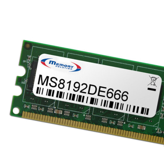 Memorysolution Memory Solution MS8192DE666 - 8 GB - 1 x 8 GB - Black,Gold,Green