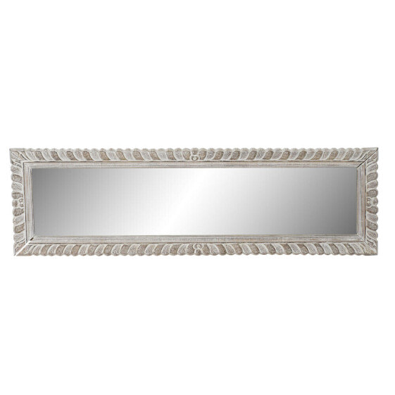 Зеркало настенное DKD Home Decor Белое Натуральный кристалл Манго MDF Индийский Мужчина Полосатый 178 x 6 x 52 см