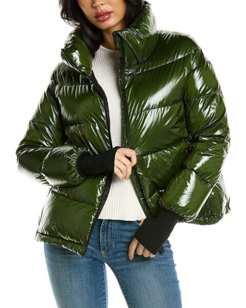 Herno Glossy Puffer Down Coat Women's Green 44