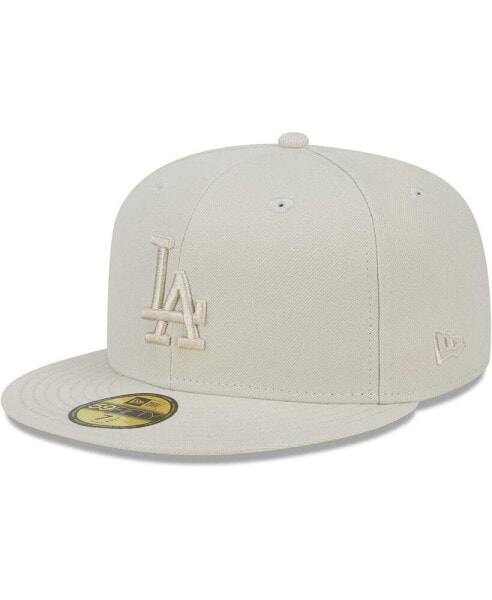 Men's Khaki Los Angeles Dodgers Tonal 59FIFTY Fitted Hat