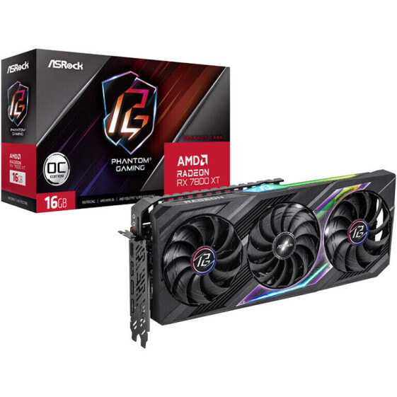 ASRock Radeon RX 7800 XT Phantom Gaming 16GO, 16384 MB GDDR6