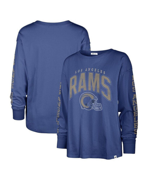 Women's Royal Distressed Los Angeles Rams Tom Cat Long Sleeve T-shirt