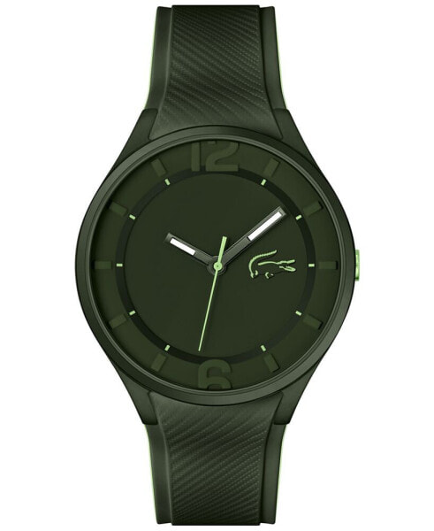 Men's Ollie Green Silicone Strap Watch 44mm