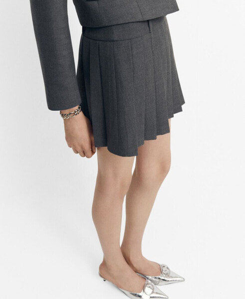 Women's Pleated Mini-Skirt