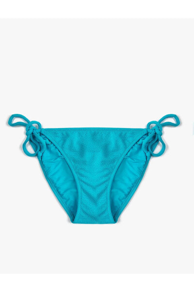 Brazilian Bikini Altı Basic Dokulu Yanları Bağlama Detaylı