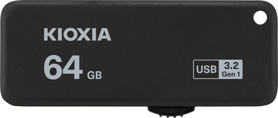 Kioxia TransMemory U365 - 64 GB - USB Type-A - 3.2 Gen 1 (3.1 Gen 1) - 150 MB/s - Slide - Black