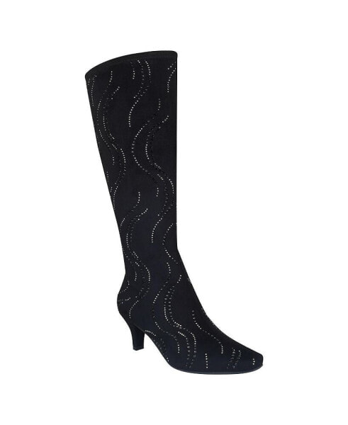 Women's Namora Bling Stretch Knee High Dress Boots