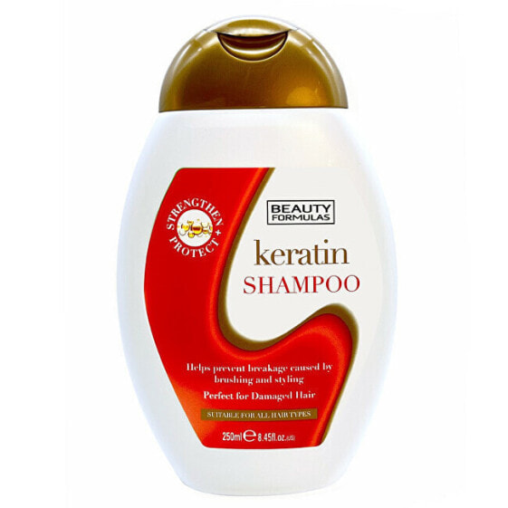 Beauty Formulas Keratin Shampoo Шампунь с кератином для поврежденных волос 250 мл