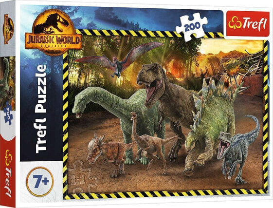 Trefl Puzzle 200 element?w Dinozaury z Parku Jurajskiego