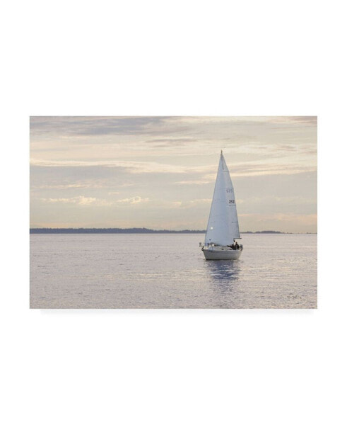 Alan Majchrowicz Sailboat in Semiahmoo Bay Canvas Art - 20" x 25"