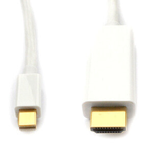 E&P DP 20 - 2 m - HDMI Type A (Standard) - Mini DisplayPort - Male - Male - Gold