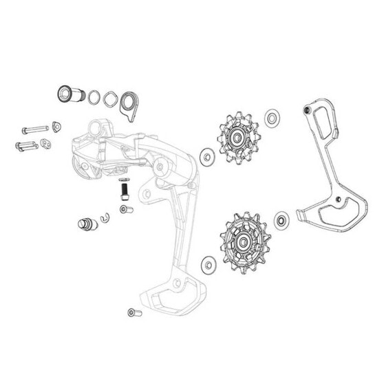 Запчасть для Авто Мототовары и экипировка Запчасти SRAM GX T-Type Eagle AXS Черная