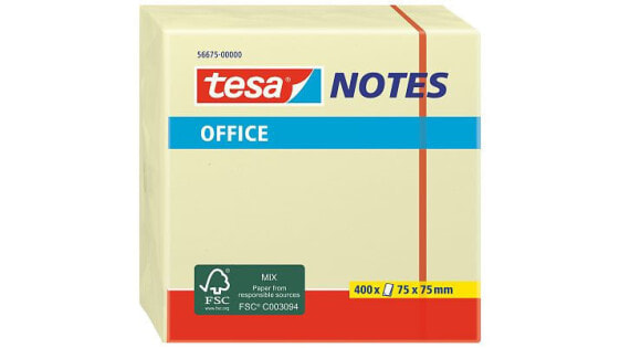 Tesa 56675 - Square - Yellow - Paper - 75 mm - 75 mm - 400 sheets