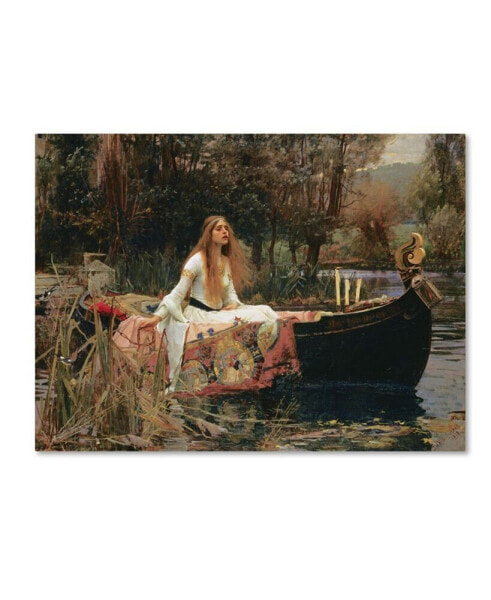 John William Waterhouse 'The Lady of Shallot' Canvas Art - 47" x 35" x 2"