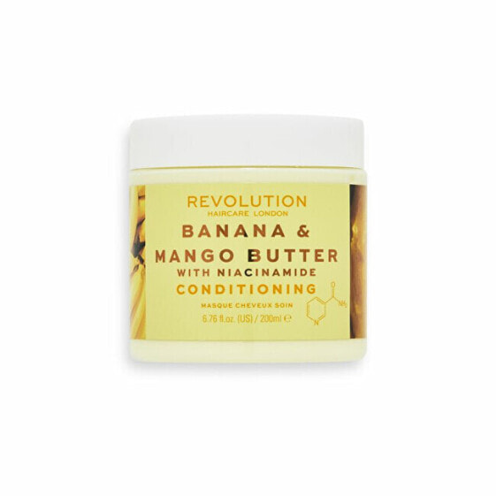 Маска для волос увлажняющая Banana + Mango Butter with Niacinamide (Conditioning Hair Mask) 200 мл от Revolution