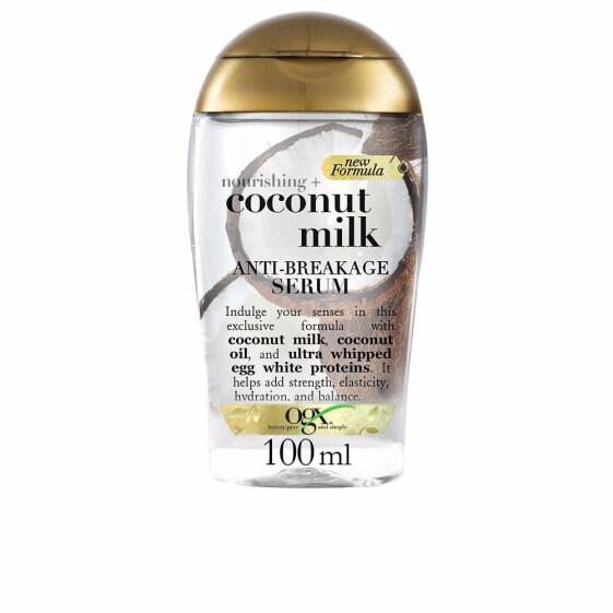 OGX Nourishing + Coconut Milk Anti Breaking Serum Сыворотка с кокосовым молоком против ломкости  волос