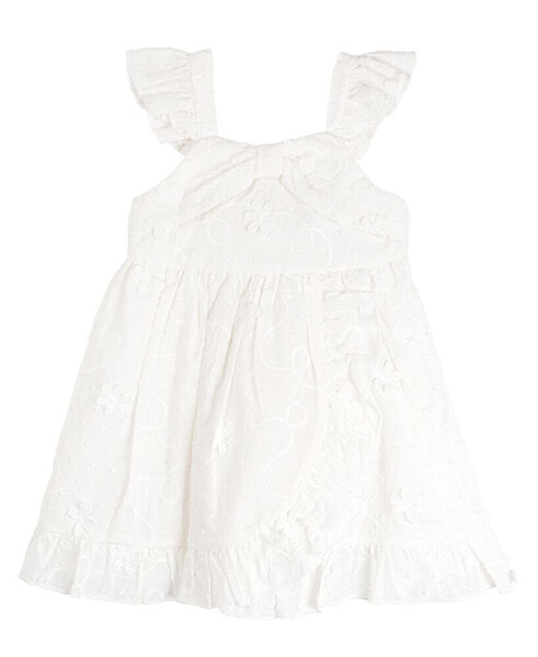 Платье Rare Editions Tiered Eyelet Baby