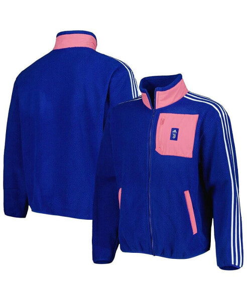 Men's Blue Juventus Lifestyler Fleece Full-Zip Jacket