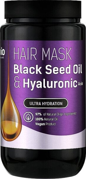 Haarmaske Black Seed Oil & Hyaluronic Acid - Bio Naturell Hair Mask 295 ml