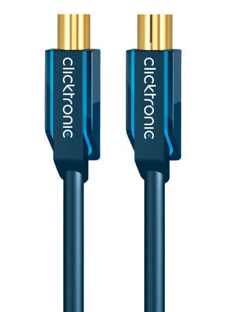 ClickTronic 5m Antenna Cable - 5 m - Coax M - Coax FM - Blue