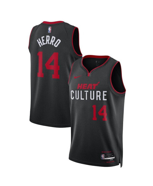 Men's and Women's Tyler Herro Black Miami Heat 2023/24 Swingman Jersey - City Edition