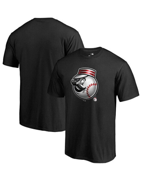 Men's Black Cincinnati Reds Midnight Mascot T-shirt