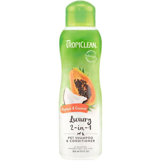 TROPICLEAN Papaya Cococnut 355ml Shampoo