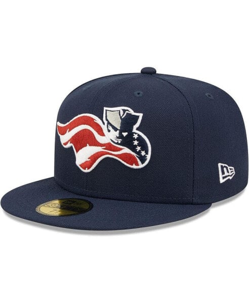 Men's Navy Somerset Patriots Home Authentic Collection 59FIFTY Fitted Hat