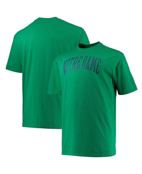 Men's Green Notre Dame Fighting Irish Big and Tall Arch Team Logo T-shirt