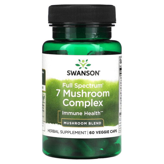 Добавка Swanson комплекс грибов Full Spectrum 7, 60 вегетарианских капсул