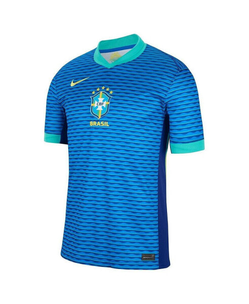 Men's Blue Brazil National Team 2024 Away Stadium Replica Jersey