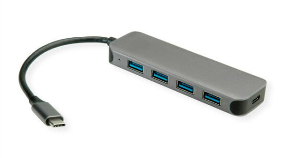 VALUE 14.99.5038 - USB 3.2 Gen 1 (3.1 Gen 1) Type-C - USB 3.2 Gen 1 (3.1 Gen 1) Type-A - USB 3.2 Gen 1 (3.1 Gen 1) Type-C - 5000 Mbit/s - Grey - Aluminium - USB