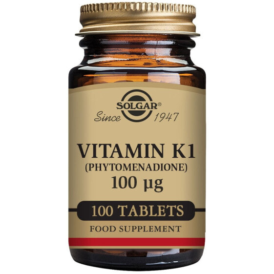 Solgar Vitamin K1 Витамин К1 (фитонадион) 100 мг 100 таблеток