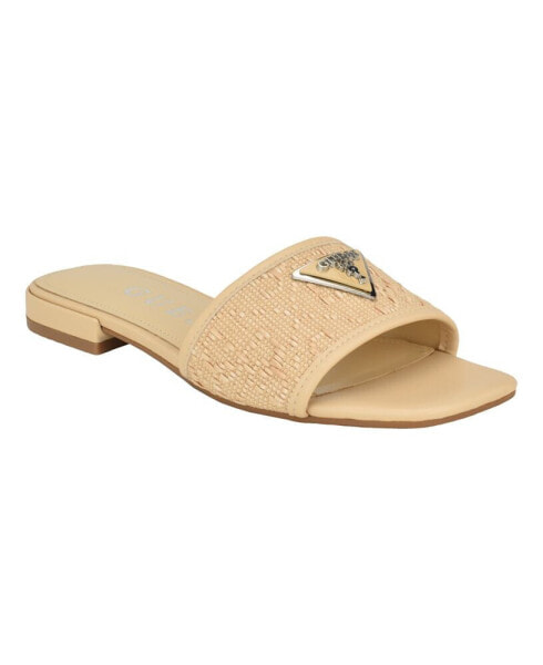 Women's Tamsea One Band Square Toe Slide Flat Sandals