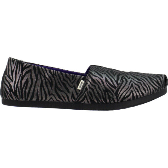 TOMS Alpargata Zebra Cloudbound Slip On Womens Size 6.5 B Flats Casual 10015773