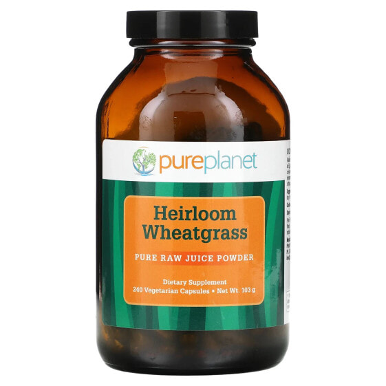 Травяные капсулы для вегетарианцев Pure Planet Wheatgrass, 240 шт., 103 г